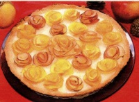 Tarta cu trandafiri din mere