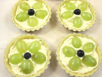Tarte cu struguri (crema fara ou)