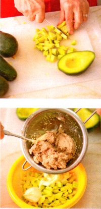 avocado umplut cu ton