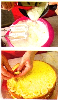 tort cu crema de ciocolata alba, reteta in imagini