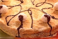 Tort cu mousse de cocos si ganache de ciocolata