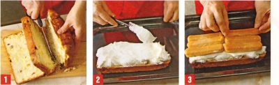 tort cu blat de cozonac si piscoturi in imagini
