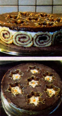 tort rulada cu stelute