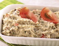 Salata de vinete cu ciuperci, maioneza si ghimbir