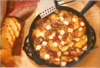 Vinete cu parmezan si mozzarella
